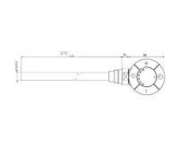 AQUALINE Topná tyč s termostatem, rovný kabel, 300 W, chrom (5)