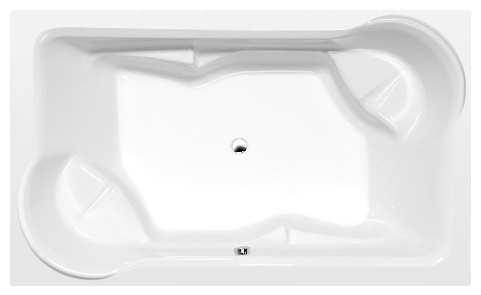 POLYSAN DUO obdélníková vana s konstrukcí 200x120x45cm, bílá