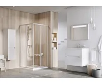 Ravak sprchový kout čtvercový SRV2-75 S bílá+pearl (3)