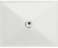 GSI Keramická sprchová vanička, obdélník 100x80x2cm, bílá mat