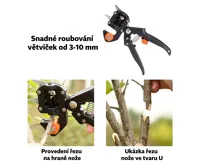 Garden King Zahradnické nůžky na roubování EDEN 270 mm (2)