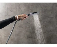 SAPHO Ruční masážní sprcha, 3 režimy sprchování, silikon trysky, průměr 120mm, ABS/černá mat (4)