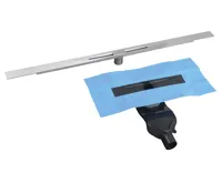 POLYSAN SLIM RIVER nerezový podlahový žlab s roštem, L.400-1000, DN50 (4)