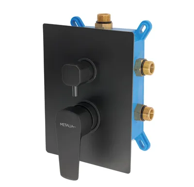 NOVASERVIS Podomítková baterie s boxem 3 vývody, METALIA 58 - BOX58051RX,5