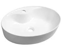 SAPHO MARIANA keramické umyvadlo na desku, 58x41,5cm, bílá