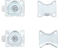 BGS Kolečka plastové, průměr 40 mm, pevné a otočné, sada 4 díly (1)