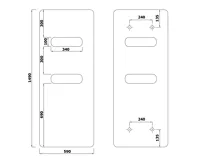 SAPHO TABELLA OPEN otopné těleso 590x1490 mm, bílá mat (8)