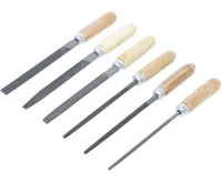 BGS Sada klíčových pilníků, dřevěná násada, 100 mm, 6dílná