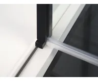 POLYSAN ZOOM BLACK čtvercová sprchová zástěna 900x900mm, čiré sklo (5)