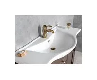 SAPHO KIRKÉ stojánková umyvadlová baterie s výpustí, bronz (1)