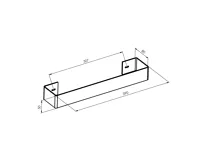 SAPHO TABELLA držák ručníků 390mm, nerez mat (7)
