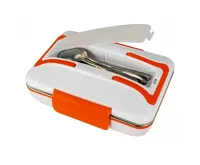 De Gusto Ohřívací box na jídlo WARMY 12V/230V - oranžová (4)