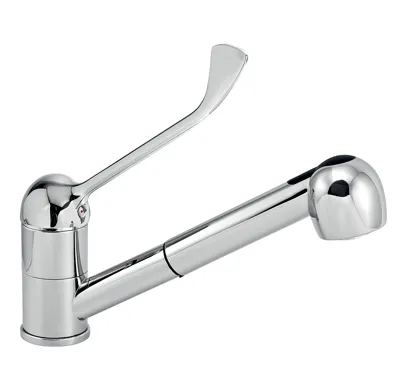 NOVASERVIS Dřezová teleskopická baterie lékařská páka Titania Lux chrom - 91081L,0