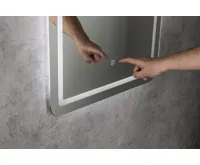 AQUALINE SALICA zrcadlo s LED osvětlením 60x80cm, dotykový senzor, stmívatelné (6)
