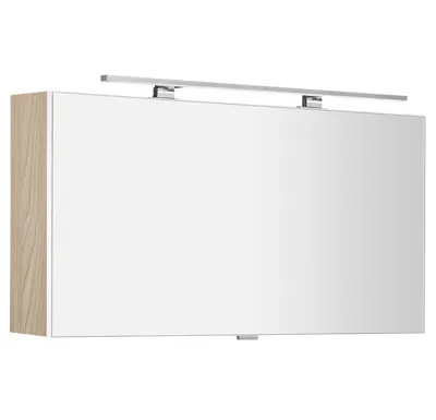SAPHO CLOE galerka s LED osvětlením 100x50x18cm, jilm bardini