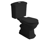 KERASAN RETRO WC kombi mísa 38,5x72cm, zadní odpad, černá mat (5)