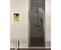 GELCO ANTIQUE sprchové dveře otočné, 800mm, levé, ČIRÉ sklo, bronz