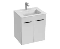 JIKA CUBE Skříňka s 2 dveřmi včetně umyvadla 55 x 43 cm 453611 Bílá