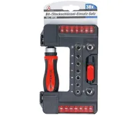 BGS Bity a hlavice nástrčné 1/4" s ráčnovým šroubovákem,sada 38 dílů (5)