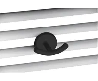 AQUALINE Dvojháček pro rovná a oblá otopná tělesa, černá mat