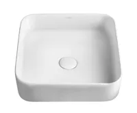 SAPHO BLADE keramické umyvadlo na desku, 40x40cm, bílá (5)