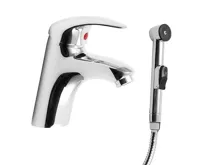 SAPHO Stojánková umyvadlová baterie s bidetovou sprchou, chrom SAPHO Stojánková umyvadlová baterie s bidetovou sprchou, chrom