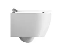 GSI PURA SHORT závěsná WC mísa, Swirlflush, 35x46cm, bílá dual-mat (1)