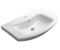 AQUALINE ZERO keramické umyvadlo nábytkové 75x48,5cm, bílá AQUALINE ZERO keramické umyvadlo nábytkové 75x48,5cm, bílá