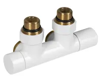 AQUALINE R-START připojovací sada ventilů pro středové připojení, bílá AQUALINE R-START připojovací sada ventilů pro středové připojení, bílá