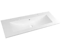 SAPHO YUKON dvojumyvadlo, litý mramor, 120x45cm, bílá SAPHO YUKON dvojumyvadlo, litý mramor, 120x45cm, bílá