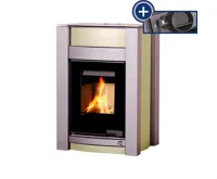 HS Flamingo Krbová kamna AQUAFLAM VARIO ® KALMAR 11/5kW olivová, elektronická regulace