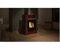 HS Flamingo Krbová kamna AQUAFLAM VARIO ® LEND 11/5kW červená, elektronická regulace (19)