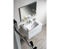 SAPHO LUCIOLA umyvadlo, litý mramor, 80x48cm, bílá (7)