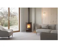 HS Flamingo Krbová kamna MASTERFLAMME ® Piccolo I, hnědá - sametová (14)