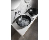 GSI PURA keramické umyvadlo na desku, průměr 42cm, černá mat (3)