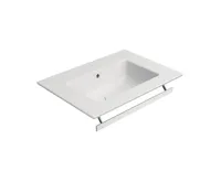 GSI PURA keramické umyvadlo Slim 62x46cm, bez otvoru, bílá mat (3)