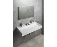 SAPHO GODIVA dvojumyvadlo, litý mramor, 96x44cm, bílá (5)