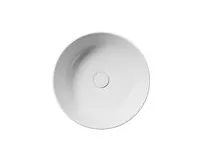GSI KUBE X keramické umyvadlo na desku, průměr 45cm, bílá mat (1)