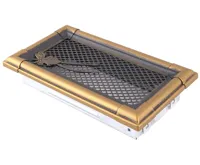 HS Flamingo Krbová mřížka 10x20 cm, RETRO zlatá patina