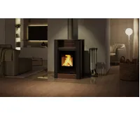 HS Flamingo Krbová kamna AQUAFLAM VARIO ® LEND 11kW hnědá - sametová (teplovzdušná verze) (11)