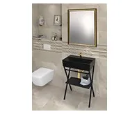 ISVEA SISTEMA keramické umyvadlo 60x42cm, černá mat (1)