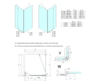 POLYSAN FORTIS EDGE sprchové dveře 1000mm, čiré sklo, pravé (10)