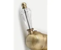 SAPHO KIRKÉ CRYSTAL stojánková dřezová baterie, páčka krystal, bronz (4)