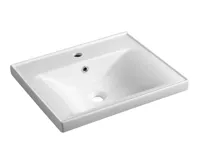 AQUALINE SAVA 55 keramické umyvadlo nábytkové 55x46cm, bílá