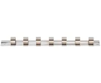 BGS Kolejnice pro 3/8" hlavice, 7 klipů BGS Kolejnice pro 3/8" hlavice, 7 klipů