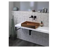 SAPHO AVICE deska pod umyvadlo 110x36cm, tl.5cm, dub starobílý (1)