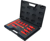 BGS VDE sada nástrčných hlavic, 10 mm (3/8") / 12,5 mm (1/2"), vnitřní šestihran 4 – 10 mm, (4)