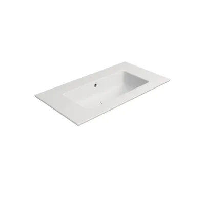 GSI PURA keramické umyvadlo Slim 82x46cm, bez otvoru, bílá mat