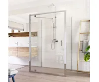 LIMA Sprchový kout, obdél.,pivot. dveře, 2xboční stěna, 90x80x90x190cm, chrom ALU, sklo Čiré 6mm LIMA Sprchový kout, obdél.,pivot. dveře, 2xboční stěna, 90x80x90x190cm, chrom ALU, sklo Čiré 6mm