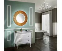 SAPHO PRIDE STRIP kulaté zrcadlo s LED osvětlením v rámu ø 90cm, bronz (4)